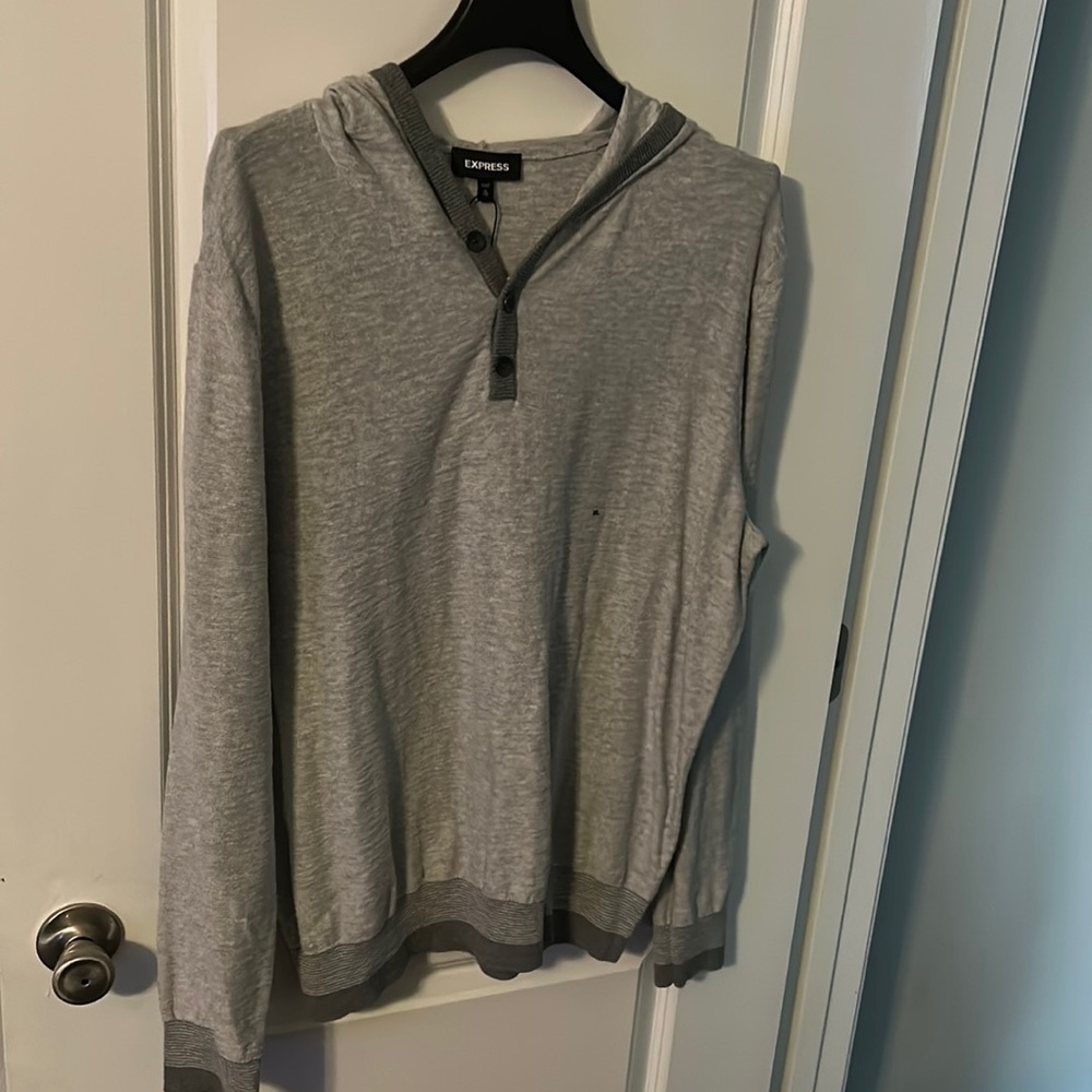 NWT Express mens Henley hoody (XL)